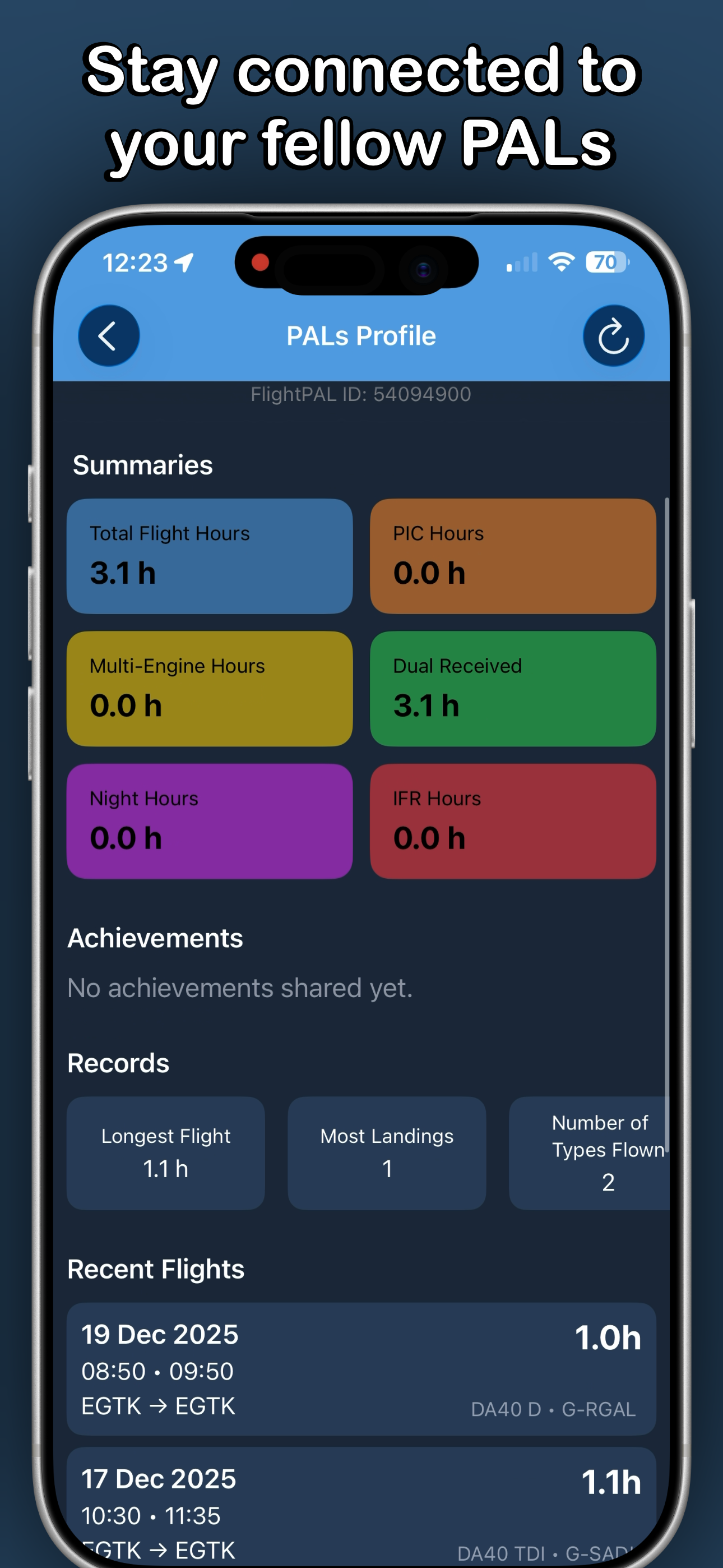FlightPAL screenshot 2